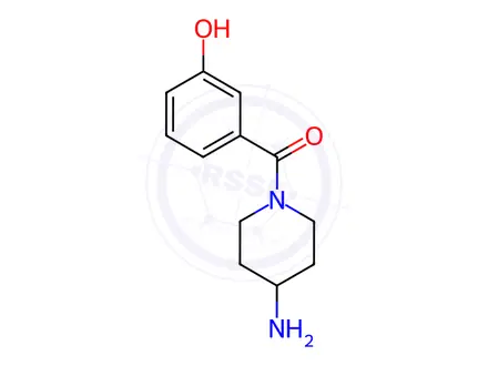 Chemical structure of (4-Aminopiperidin-1-yl)(3-hydroxyphenyl)methanone