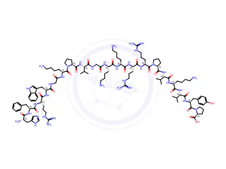 Chemical structure of ACTH (6-24)
