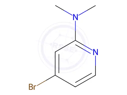 Chemical structure of 4-bromo-N,N-dimethylpyridin-2-amine