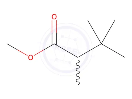 Chemical structure of Butanoic acid, 2,3,3-trimethyl-, methyl ester