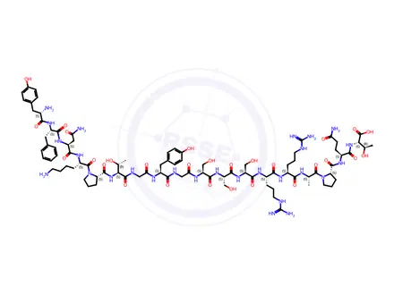 Chemical structure of IGF-I (24-41)
