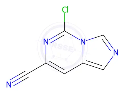 Chemical structure of 5-Chloroimidazo[1,5-c]pyrimidine-7-carbonitrile