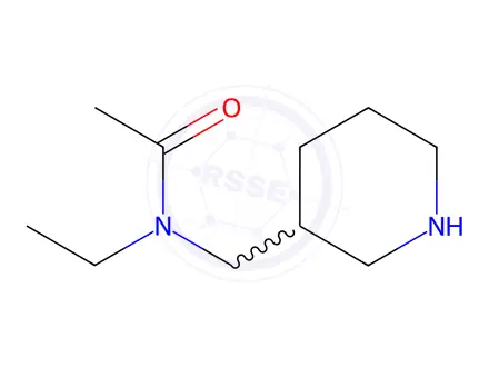 Chemical structure of N-ethyl-N-(piperidin-3-ylmethyl)acetamide