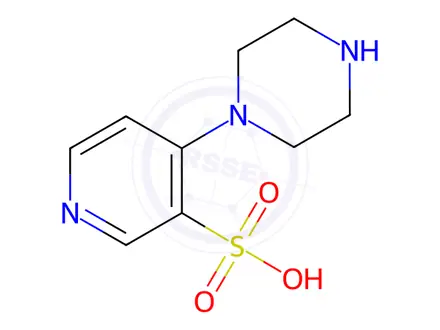 Chemical structure of 4-(Piperazin-1-yl)pyridine-3-sulfonic acid