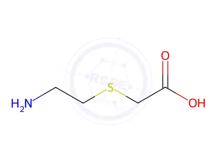 Chemical structure of 2-[(2-Aminoethyl)sulfanyl]acetic acid hydrochloride