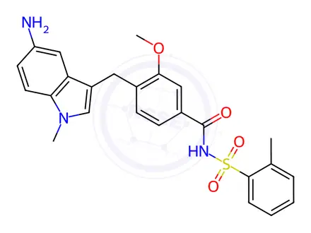 Chemical structure of Zafirlukast Impurity 4