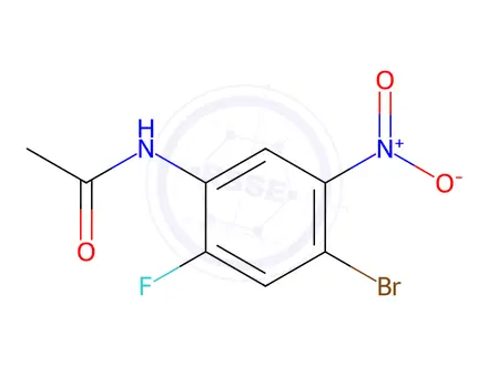 Chemical structure of 4-Bromo-2-fluoro-5-nitroacetanilide