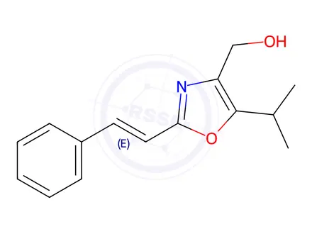Chemical structure of (5-Isopropyl-2-styryloxazol-4-yl)methanol