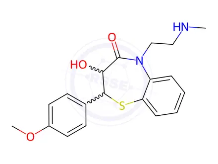 Chemical structure of Diltiazem Hydrochloride Impurity 40