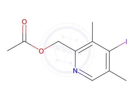 Chemical structure of (4-Iodo-3,5-dimethylpyridin-2-yl)methyl acetate