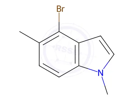 Chemical structure of 4-Bromo-1,5-dimethyl-1H-indole