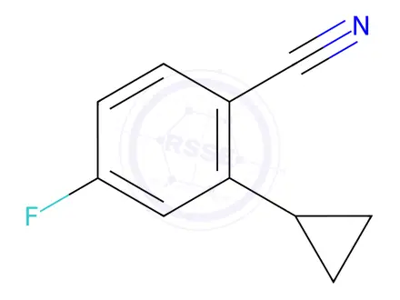 Chemical structure of 2-Cyclopropyl-4-fluorobenzonitrile
