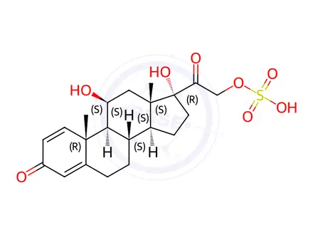 Chemical structure of Prednisolone 21-Sulfate Sodium Salt
