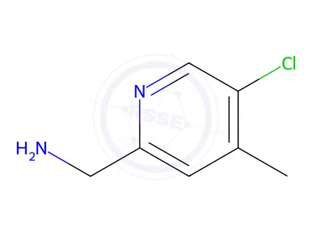 Chemical structure of (5-Chloro-4-methylpyridin-2-yl)methanamine