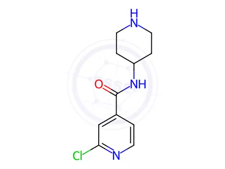 Chemical structure of 2-Chloro-N-piperidin-4-yl-isonicotinaMide hydrochloride