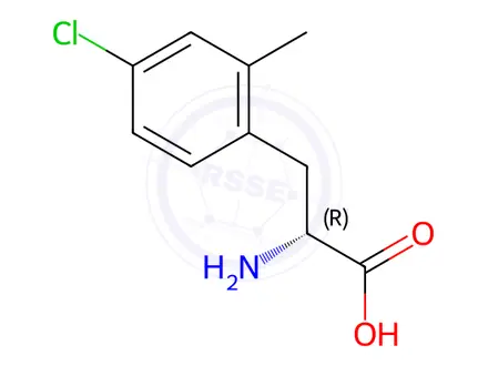 Chemical structure of 4-Chloro-2-methyl-D-phenylalanine
