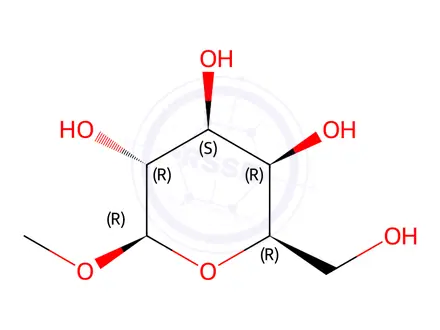 Chemical structure of Methyl β-D-galactopyranoside