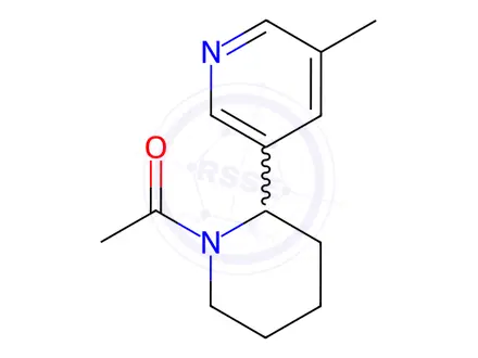Chemical structure of 1-(2-(5-Methylpyridin-3-yl)piperidin-1-yl)ethanone