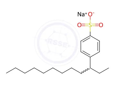 Chemical structure of Sodium Dodecylbenzenesulfonate, mixture of C10-C14
