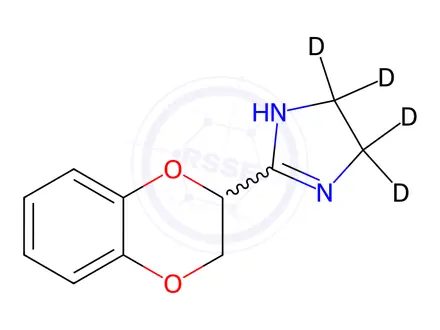Chemical structure of Idazoxan-d4 Hydrochloride