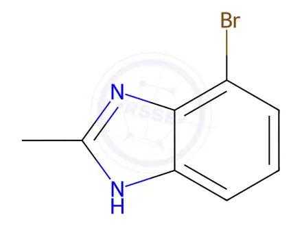 Chemical structure of 4-Bromo-2-methyl-1H-benzimidazole