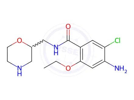 Chemical structure of Mosapride Impurity 39(Hydrochloride)