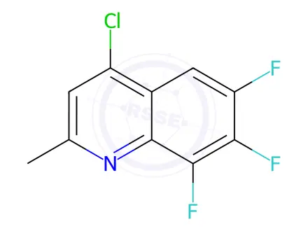Chemical structure of 4-Chloro-6,7,8-trifluoro-2-methylquinoline