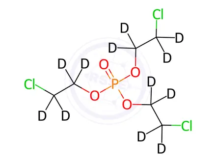 Chemical structure of Tris(2-chloroethyl)phosphate-[D12]