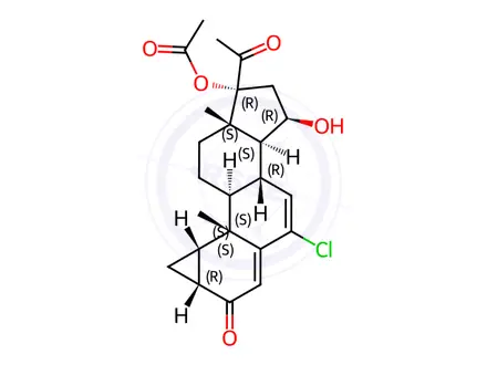 Chemical structure of Cyproterone Acetate Impurity 11