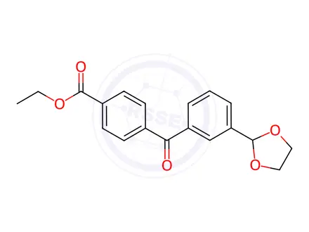 Chemical structure of 4'-Carboethoxy-3-(1,3-dioxolan-2-yl)benzophenone