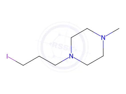 Chemical structure of Piperazine, 1-(3-iodopropyl)-4-methyl-