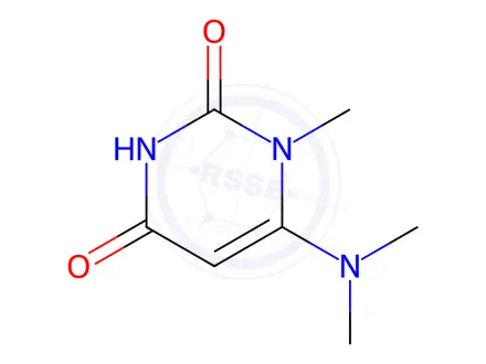 Chemical structure of 6-(Dimethylamino)-1-methylpyrimidine-2,4(1H,3H)-dione