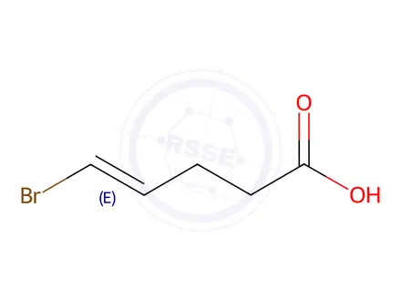 Chemical structure of (4E)-5-Bromopent-4-enoic acid