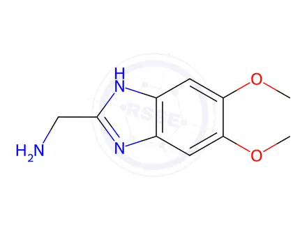 Chemical structure of (5,6-Dimethoxy-1h-benzo[d]imidazol-2-yl)methanamine