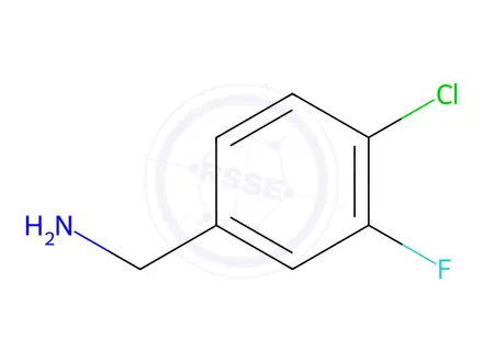 Chemical structure of 4-CHLORO-3-FLUOROBENZYLAMINE HYDROCHLORIDE