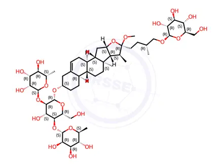 Chemical structure of Methylprotodioscin