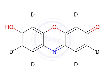 Chemical structure of Resorufin-[d6]