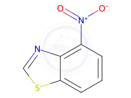 Chemical structure of Benzothiazole, 4-nitro-(6CI,7CI,8CI,9CI)