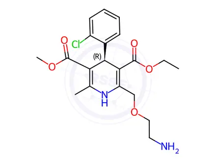 Chemical structure of R-Amlodipine Besilate