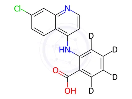 Chemical structure of Glafenic Acid-d4