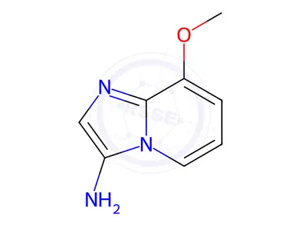 Chemical structure of Imidazo[1,2-a]pyridin-3-amine, 8-methoxy-