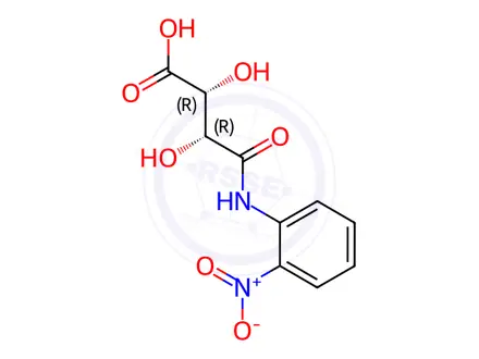 Chemical structure of Butanoic acid,2,3-dihydroxy-4-[(2-nitrophenyl)amino]-4-oxo-,[R-(R*,R*)]-(9CI)