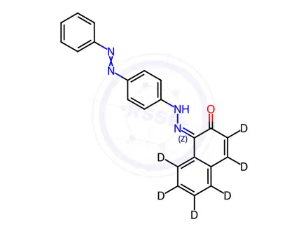 Chemical structure of Sudan III-d6