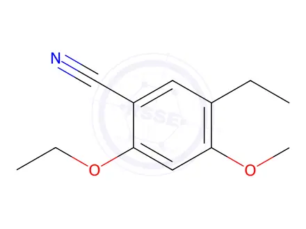 Chemical structure of Benzonitrile, 2-ethoxy-5-ethyl-4-methoxy-(9CI)