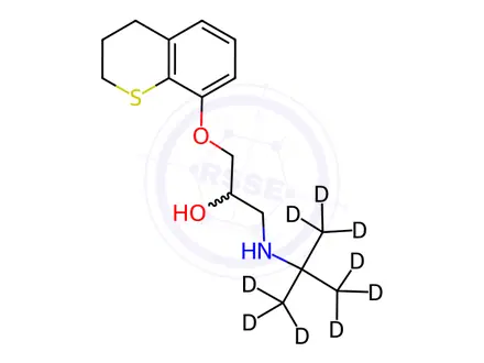 Chemical structure of rac Tertatolol-d9