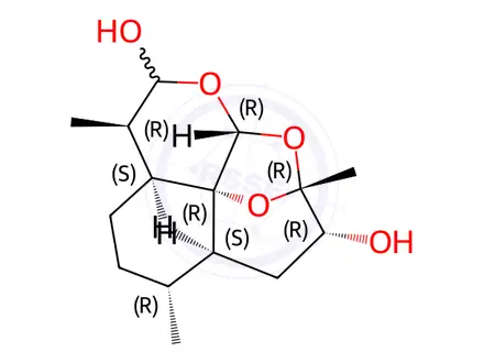 Chemical structure of 3-Hydroxy Deoxy Dihydro Artemisinin
