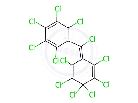 Chemical structure of 1,2,3,4,5-Pentachloro-6-[chloro(2,3,4,4,5,6-hexachloro-2,5-cyclohexadien-1-ylidene)methyl]benzene