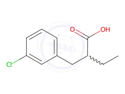 Chemical structure of 2-(3-Chlorobenzyl)butanoic acid