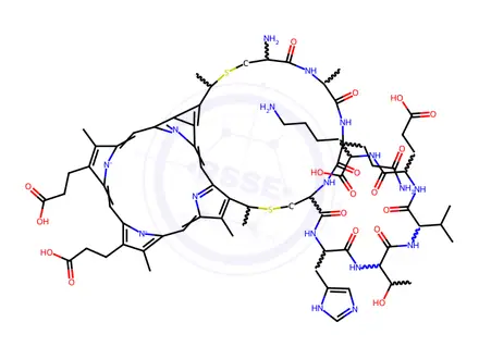 Chemical structure of MICROPEROXIDASE (MP-9) AMMONIUM SALT