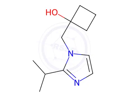 Chemical structure of 1-((2-Isopropyl-1H-imidazol-1-yl)methyl)cyclobutan-1-ol
